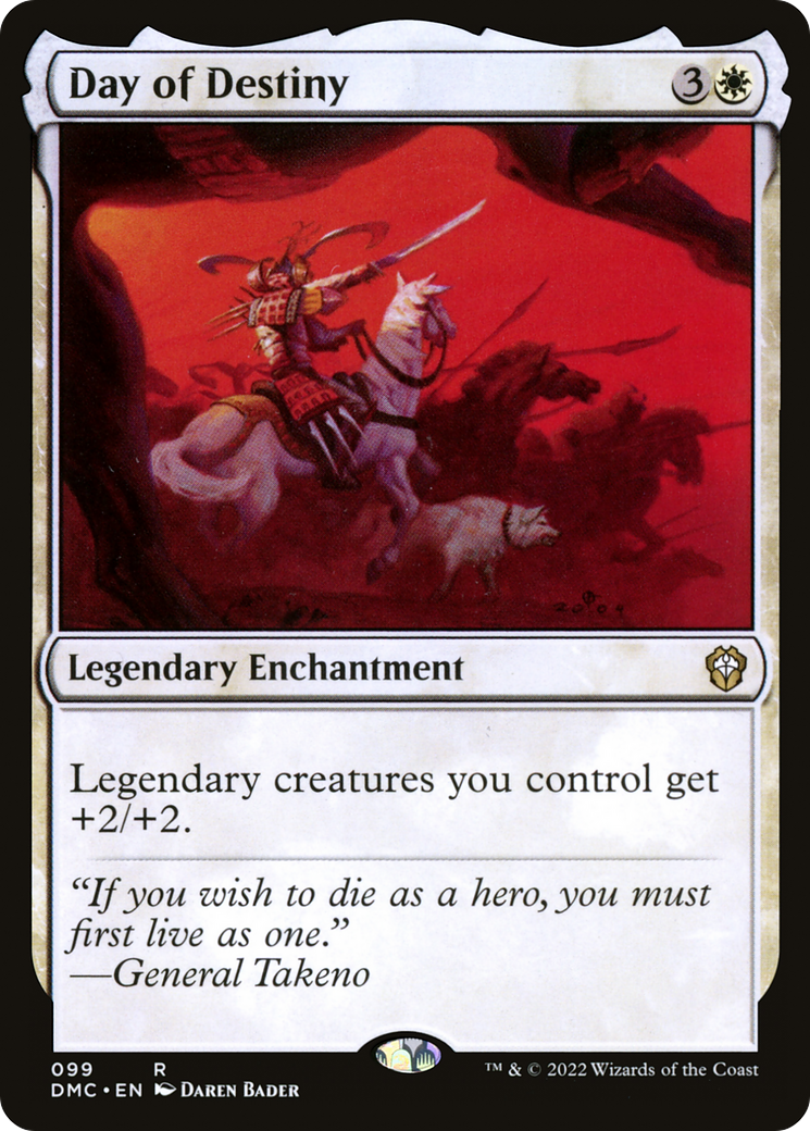 Day of Destiny (DMC-099) - Dominaria United Commander - Premium MTG Single from Wizards of the Coast - Just $0.08! Shop now at Game Crave Tournament Store