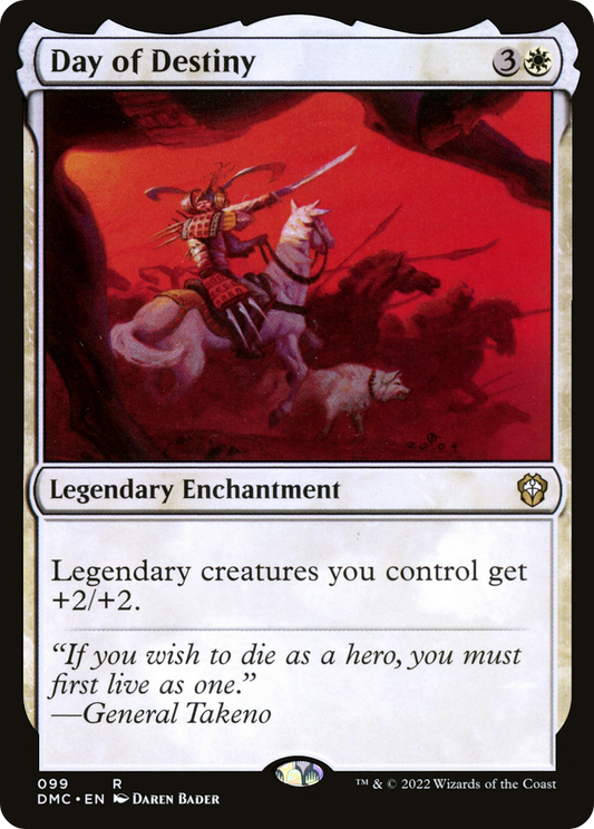 Day of Destiny (DMC-099) - Dominaria United Commander - Premium MTG Single from Wizards of the Coast - Just $0.08! Shop now at Game Crave Tournament Store
