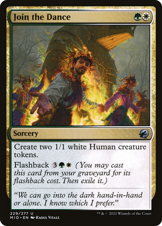 Join the Dance (MID-229) - Innistrad: Midnight Hunt - Premium MTG Single from Wizards of the Coast - Just $0.08! Shop now at Game Crave Tournament Store