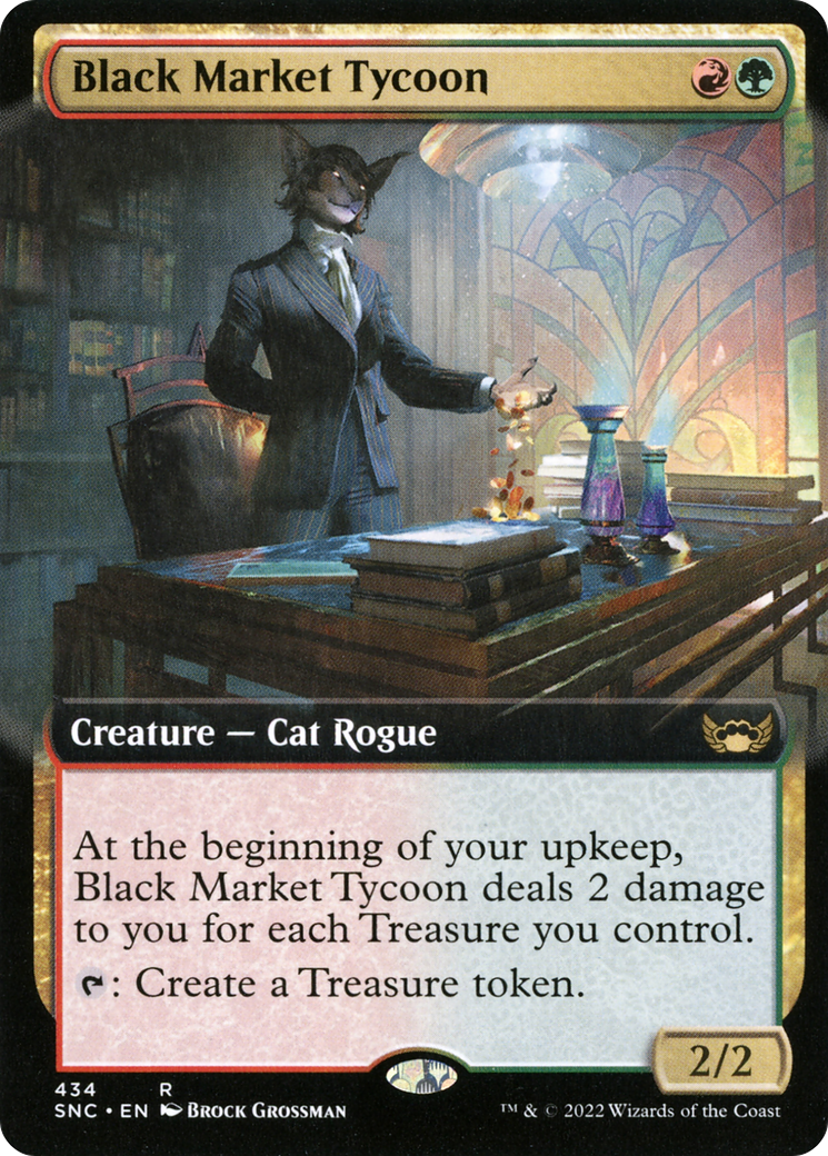 Black Market Tycoon (SNC-434) - Streets of New Capenna: (Extended Art) Foil - Premium MTG Single from Wizards of the Coast - Just $0.08! Shop now at Game Crave Tournament Store