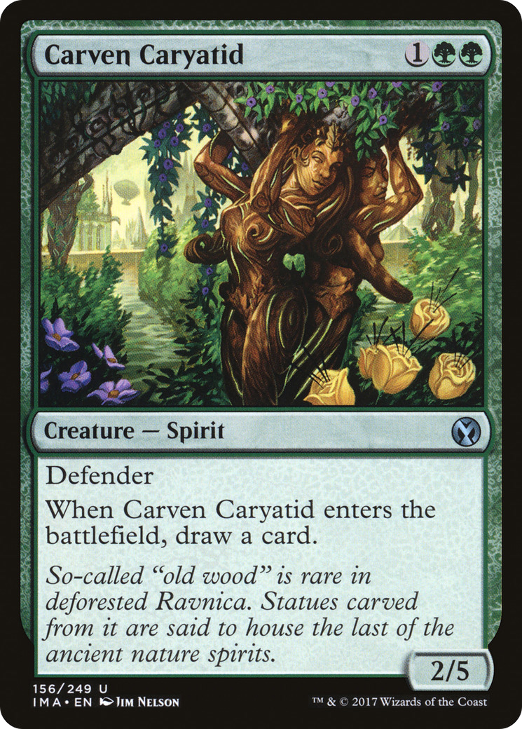 Carven Caryatid (IMA-156) - Iconic Masters Foil - Premium MTG Single from Wizards of the Coast - Just $0.10! Shop now at Game Crave Tournament Store