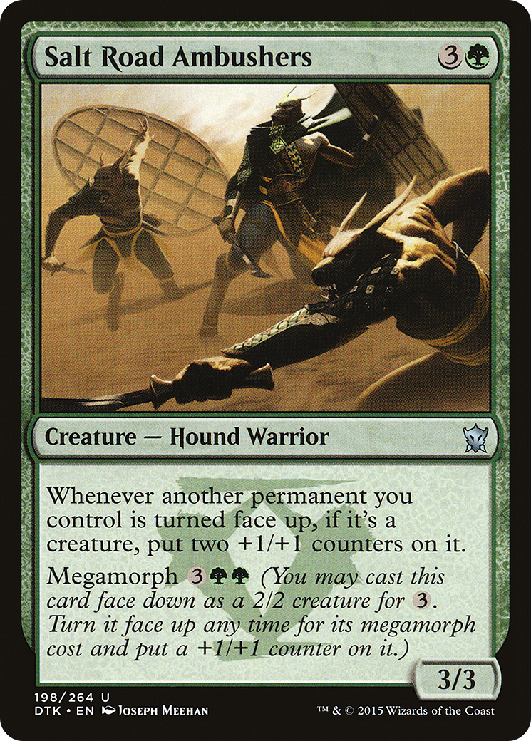 Salt Road Ambushers (DTK-198) - Dragons of Tarkir - Premium MTG Single from Wizards of the Coast - Just $0.20! Shop now at Game Crave Tournament Store