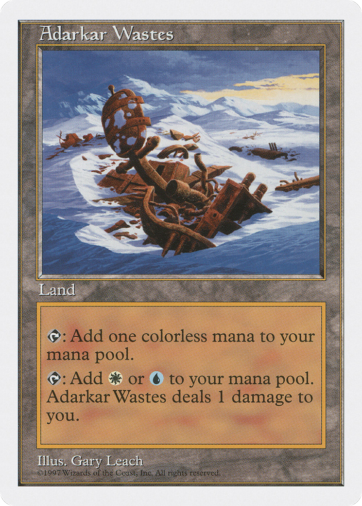 Adarkar Wastes (5ED-410) - Fifth Edition - Premium MTG Single from Wizards of the Coast - Just $1.29! Shop now at Game Crave Tournament Store