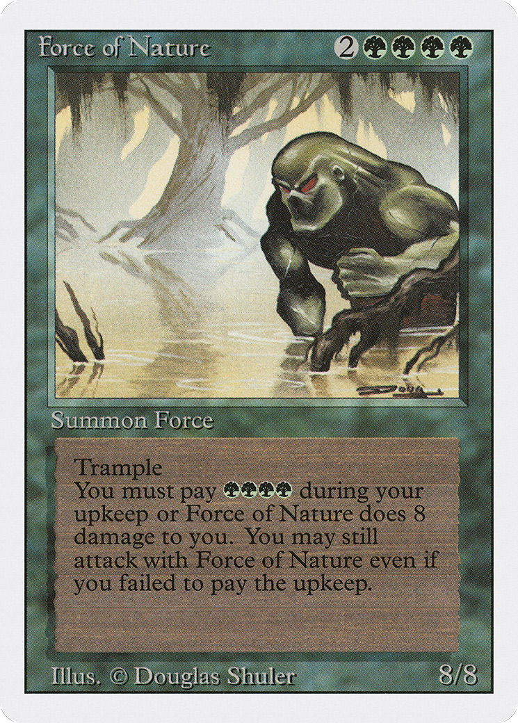 Force of Nature (3ED-196) - Revised Edition - Premium MTG Single from Wizards of the Coast - Just $1.10! Shop now at Game Crave Tournament Store