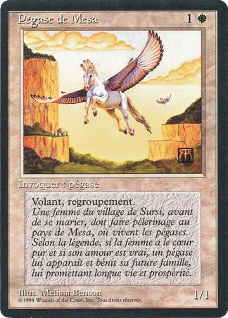 Mesa Pegasus (FBB-028) - Foreign Black Border - Premium MTG Single from Wizards of the Coast - Just $0.60! Shop now at Game Crave Tournament Store