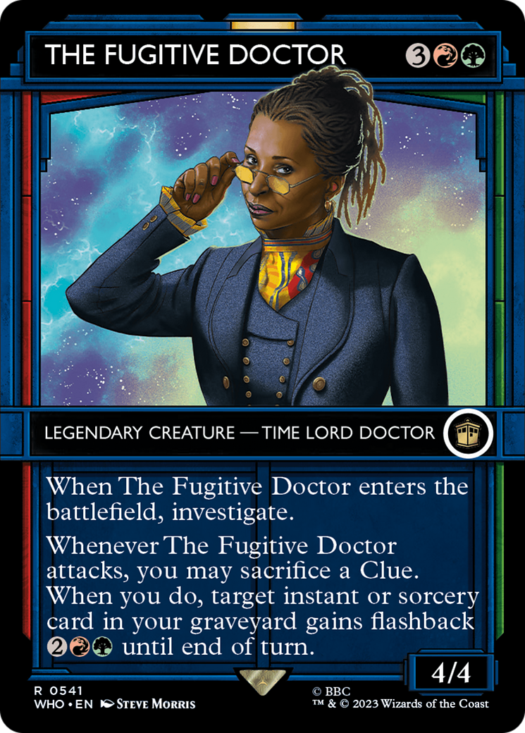 The Fugitive Doctor (WHO-541) - Doctor Who: (Showcase) (Borderless) - Premium MTG Single from Wizards of the Coast - Just $0.08! Shop now at Game Crave Tournament Store