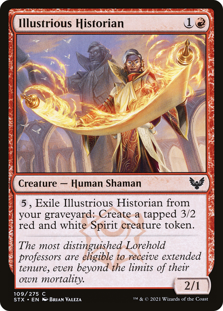 Illustrious Historian (STX-109) - Strixhaven: School of Mages - Premium MTG Single from Wizards of the Coast - Just $0.08! Shop now at Game Crave Tournament Store