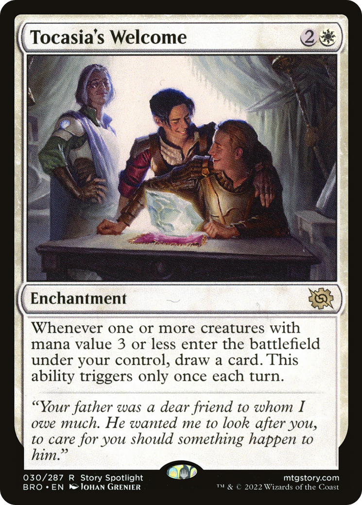 Tocasia's Welcome (BRO-030) - The Brothers' War Foil - Premium MTG Single from Wizards of the Coast - Just $0.66! Shop now at Game Crave Tournament Store