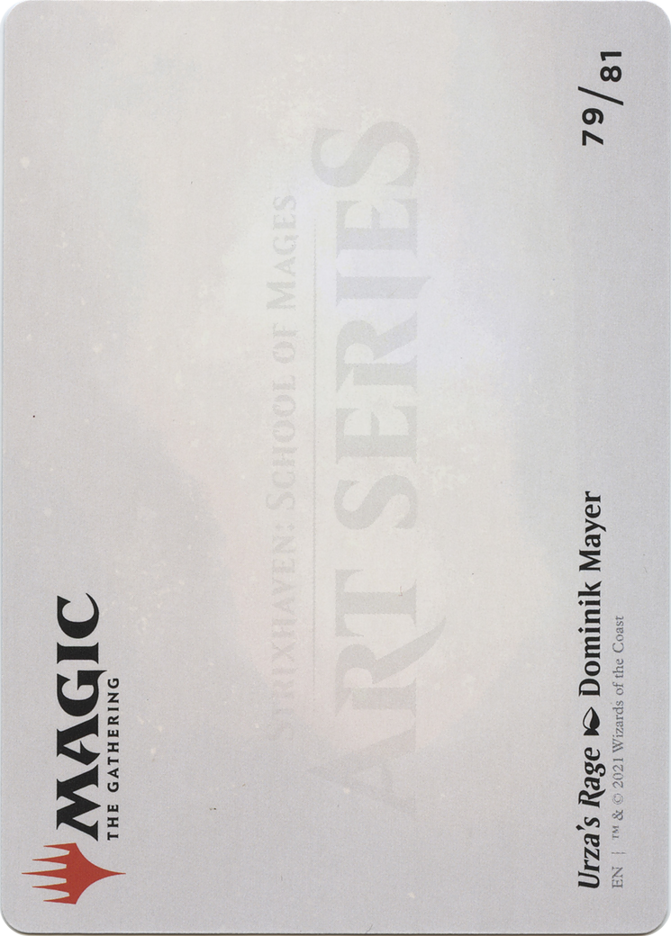 Urza's Rage // Urza's Rage (ASTX-079) - Strixhaven Art Series (Borderless) - Premium MTG Single from Wizards of the Coast - Just $0! Shop now at Game Crave Tournament Store