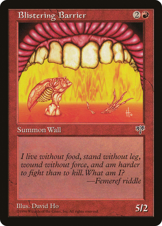 Blistering Barrier (MIR-159) - Mirage - Premium MTG Single from Wizards of the Coast - Just $0.08! Shop now at Game Crave Tournament Store