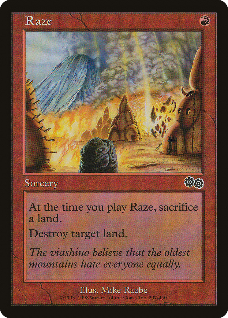 Raze (USG-207) - Urza's Saga - Premium MTG Single from Wizards of the Coast - Just $0.26! Shop now at Game Crave Tournament Store