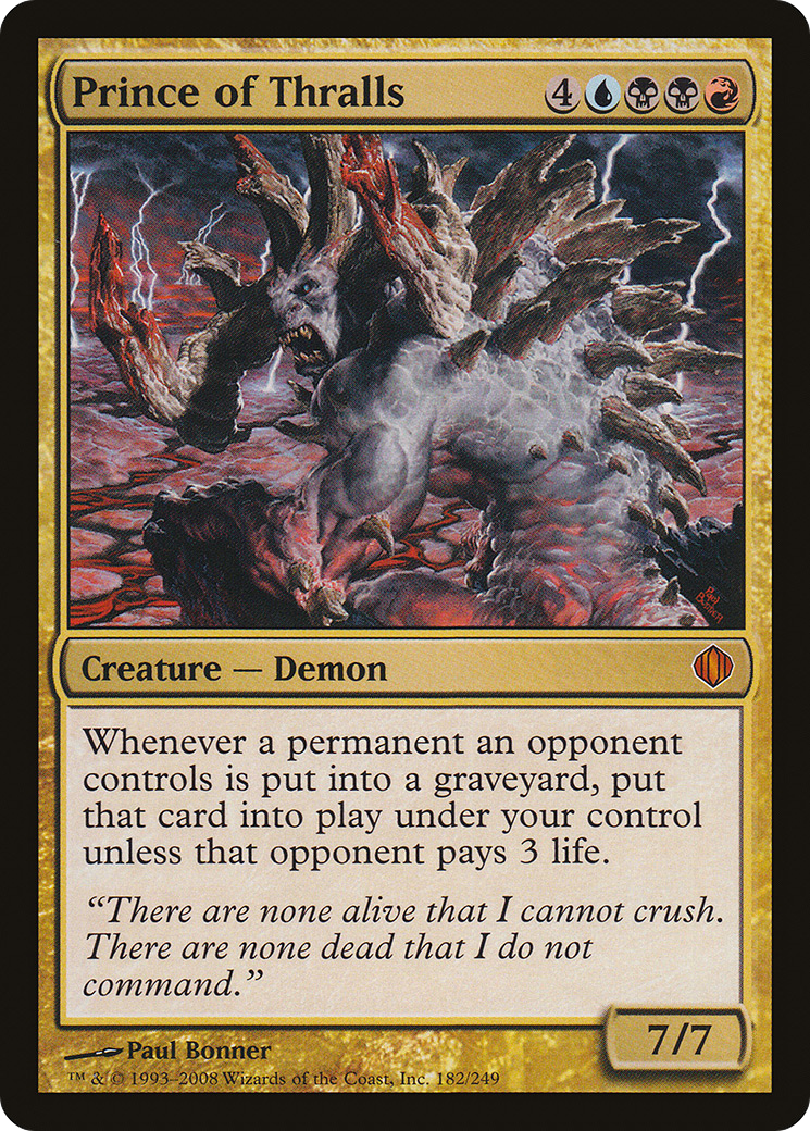 Prince of Thralls (ALA-182) - Shards of Alara - Premium MTG Single from Wizards of the Coast - Just $1.06! Shop now at Game Crave Tournament Store