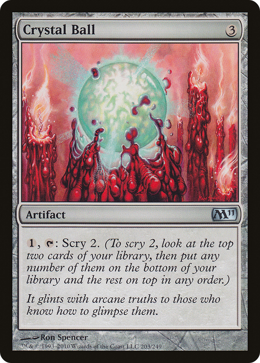 Crystal Ball (M11-203) - Magic 2011 - Premium MTG Single from Wizards of the Coast - Just $0.26! Shop now at Game Crave Tournament Store