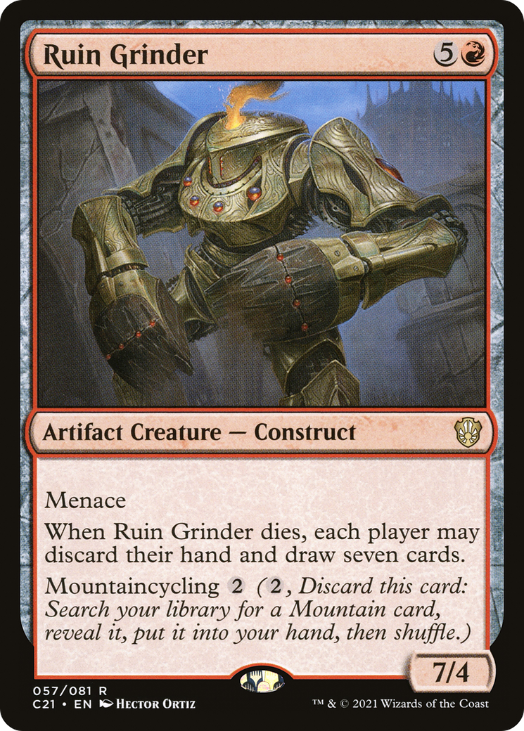 Ruin Grinder (C21-057) - Commander 2021 - Premium MTG Single from Wizards of the Coast - Just $0.48! Shop now at Game Crave Tournament Store
