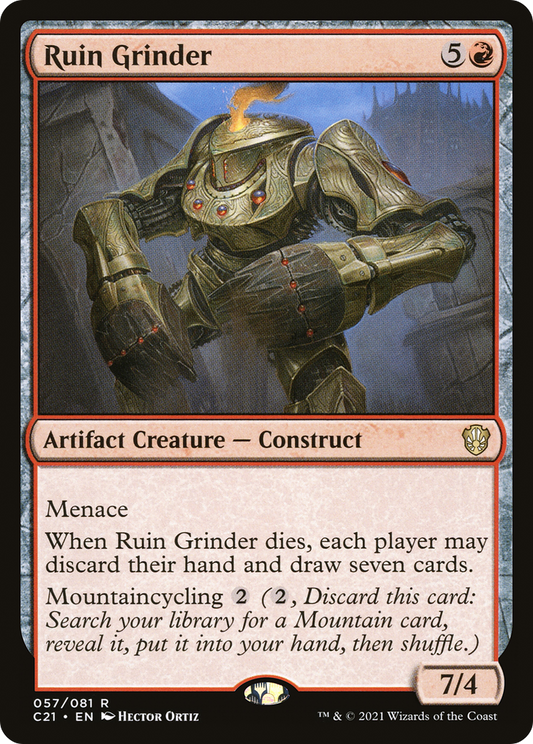 Ruin Grinder (C21-057) - Commander 2021 - Premium MTG Single from Wizards of the Coast - Just $0.48! Shop now at Game Crave Tournament Store