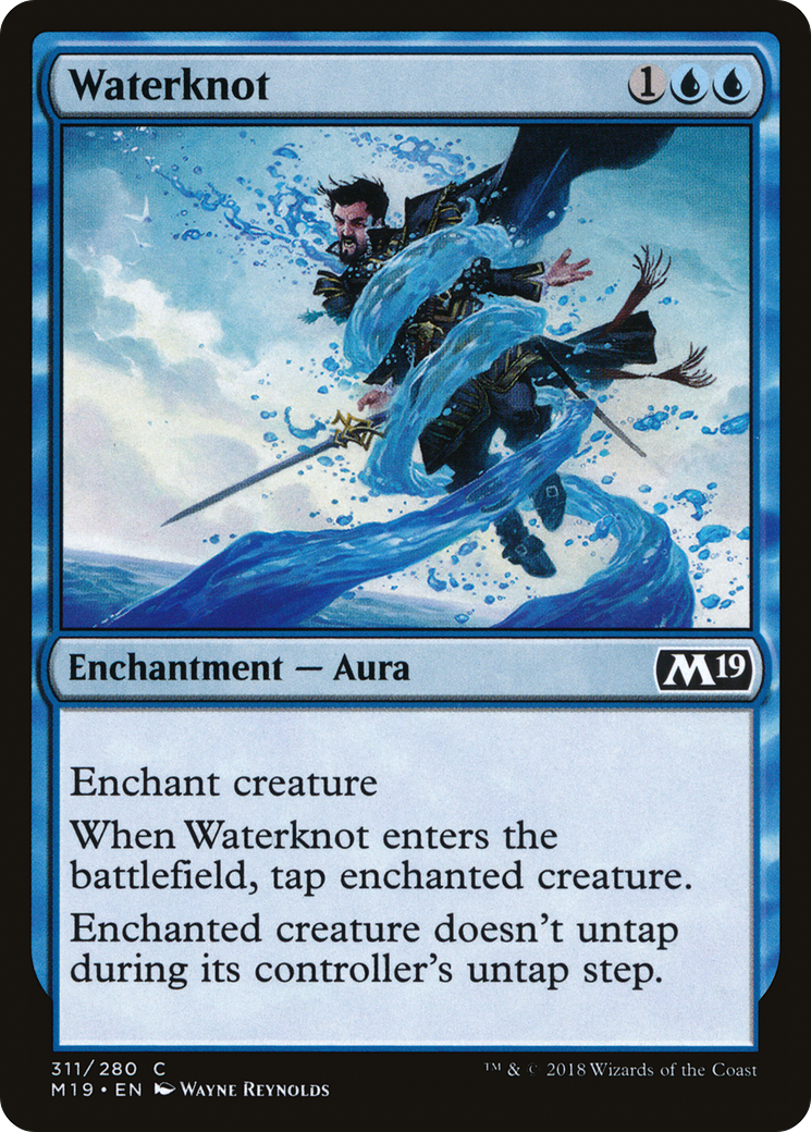 Waterknot (M19-311) - Core Set 2019 - Premium MTG Single from Wizards of the Coast - Just $0.25! Shop now at Game Crave Tournament Store