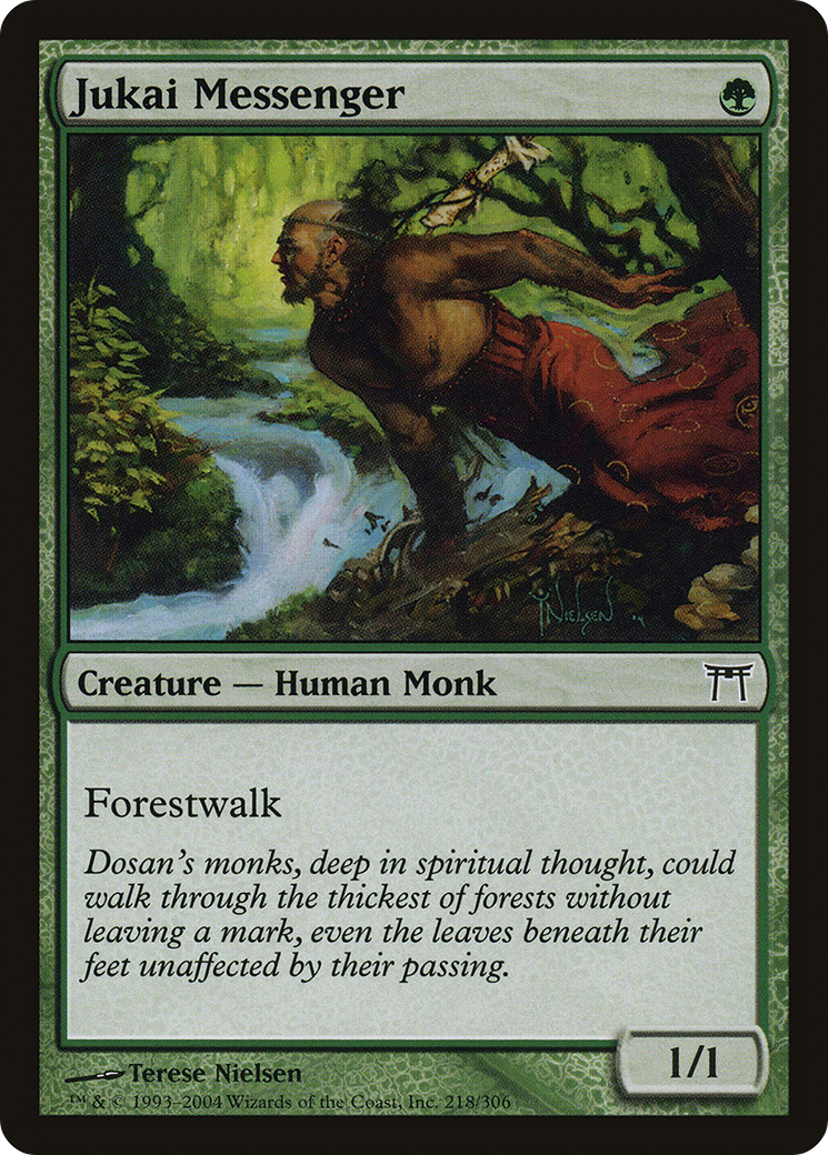 Jukai Messenger (CHK-218) - Champions of Kamigawa Foil - Premium MTG Single from Wizards of the Coast - Just $0.10! Shop now at Game Crave Tournament Store