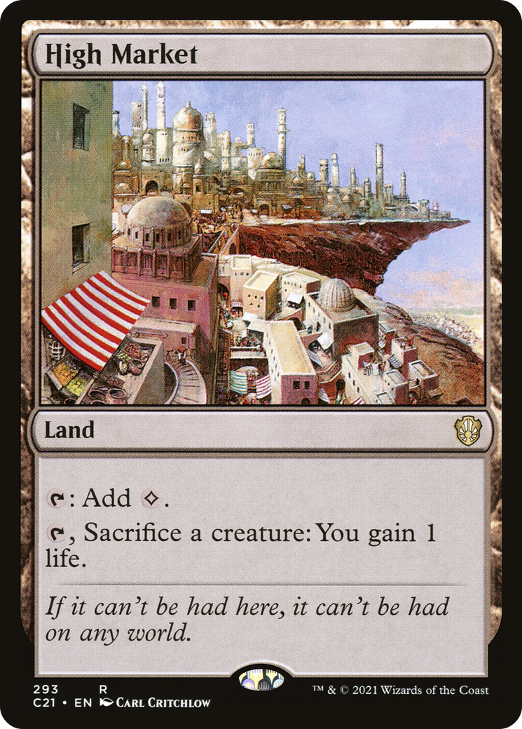 High Market (C21-293) - Commander 2021 - Premium MTG Single from Wizards of the Coast - Just $1.60! Shop now at Game Crave Tournament Store