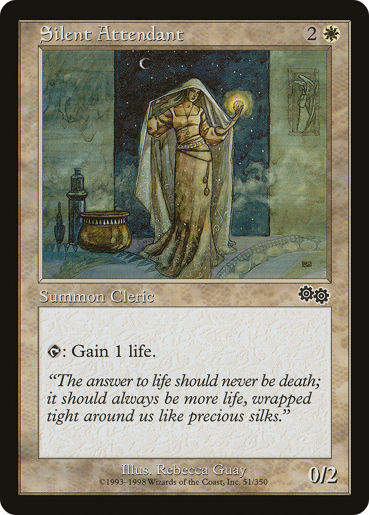 Silent Attendant (USG-051) - Urza's Saga - Premium MTG Single from Wizards of the Coast - Just $0.08! Shop now at Game Crave Tournament Store