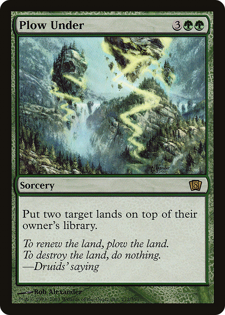 Plow Under (8ED-272★) - Eighth Edition Foil - Premium MTG Single from Wizards of the Coast - Just $2.31! Shop now at Game Crave Tournament Store