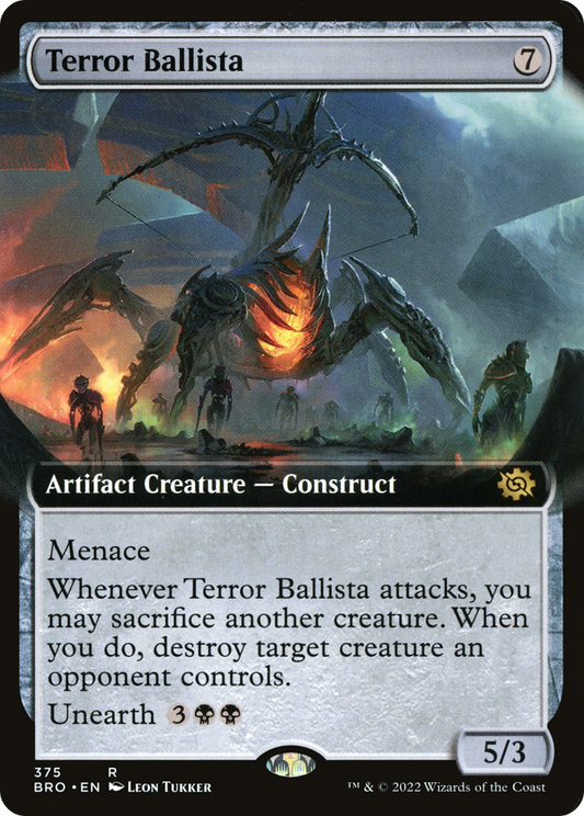 Terror Ballista (BRO-375) - The Brothers' War: (Extended Art) - Premium MTG Single from Wizards of the Coast - Just $0.25! Shop now at Game Crave Tournament Store
