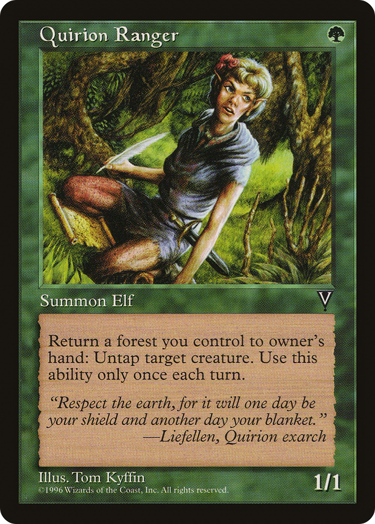 Quirion Ranger (VIS-117) - Visions - Premium MTG Single from Wizards of the Coast - Just $0.17! Shop now at Game Crave Tournament Store
