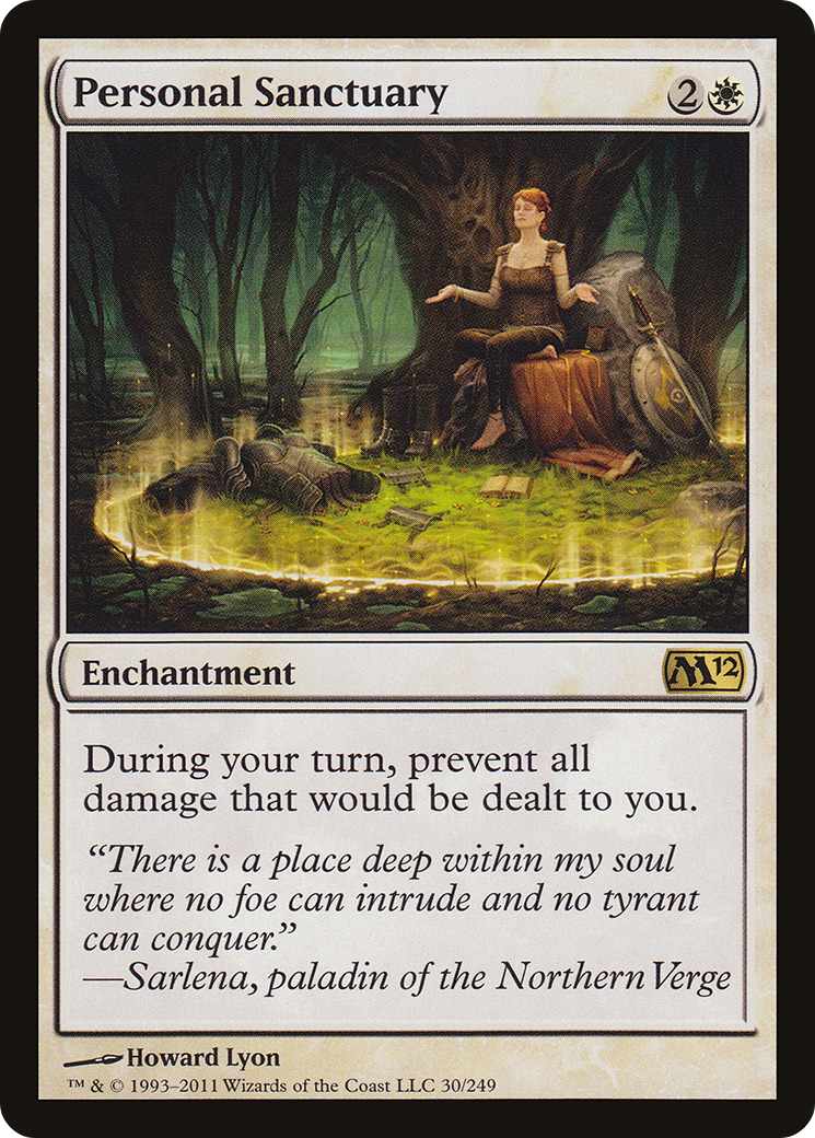 Personal Sanctuary (M12-030) - Magic 2012 Foil - Premium MTG Single from Wizards of the Coast - Just $0.25! Shop now at Game Crave Tournament Store