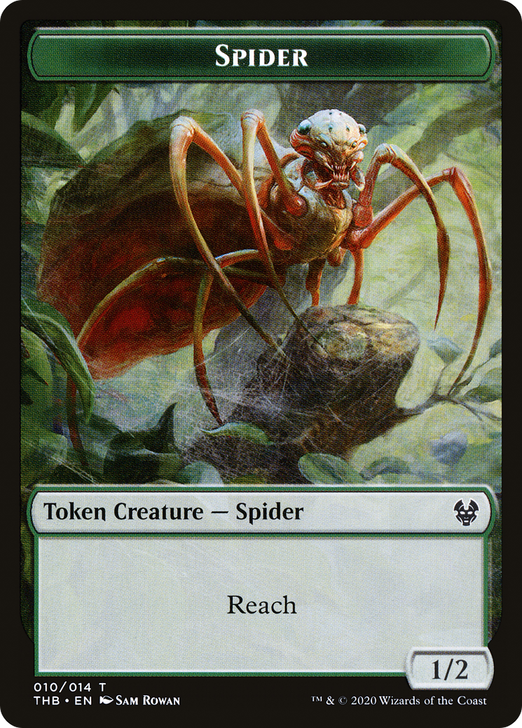 Spider (TTHB-010) - Theros Beyond Death Tokens - Premium MTG Single from Wizards of the Coast - Just $0! Shop now at Game Crave Tournament Store