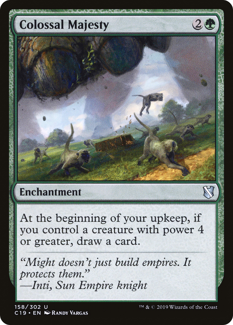 Colossal Majesty (C19-158) - Commander 2019 - Premium MTG Single from Wizards of the Coast - Just $0.77! Shop now at Game Crave Tournament Store