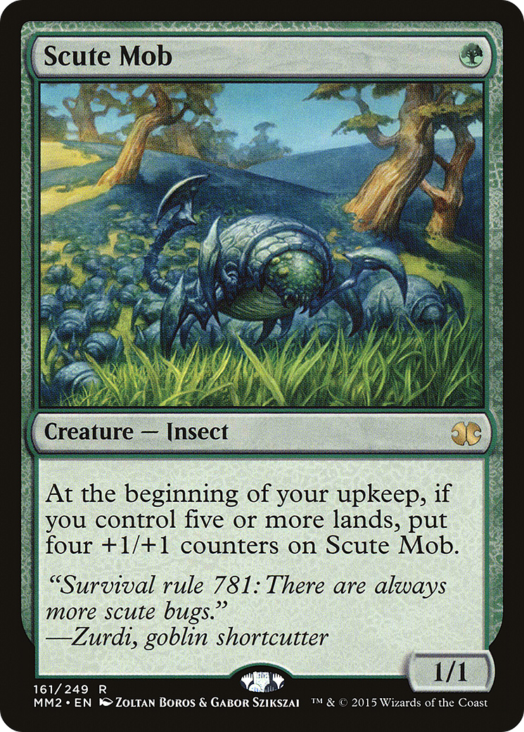 Scute Mob (MM2-161) - Modern Masters 2015 Foil - Premium MTG Single from Wizards of the Coast - Just $1.25! Shop now at Game Crave Tournament Store
