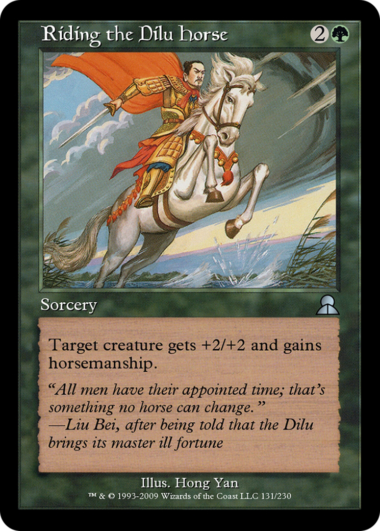 Riding the Dilu Horse (ME3-131) - Masters Edition III - Premium MTG Single from Wizards of the Coast - Just $0! Shop now at Game Crave Tournament Store
