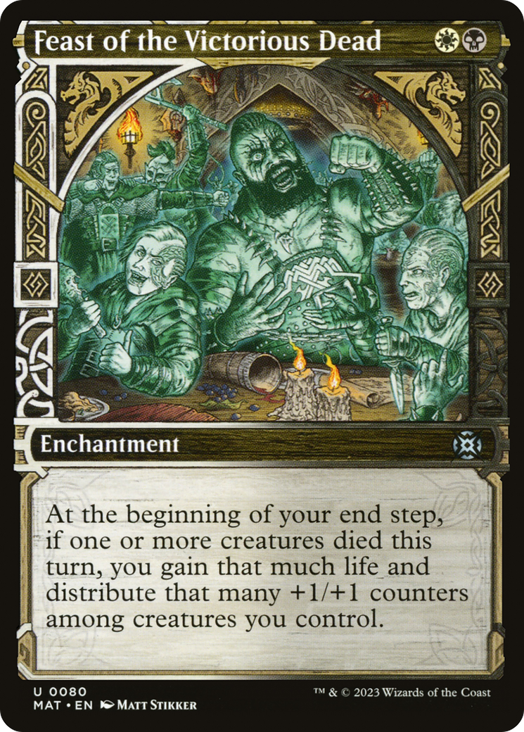 Feast of the Victorious Dead (MAT-080) - March of the Machine: The Aftermath: (Showcase) Foil - Premium MTG Single from Wizards of the Coast - Just $0.08! Shop now at Game Crave Tournament Store