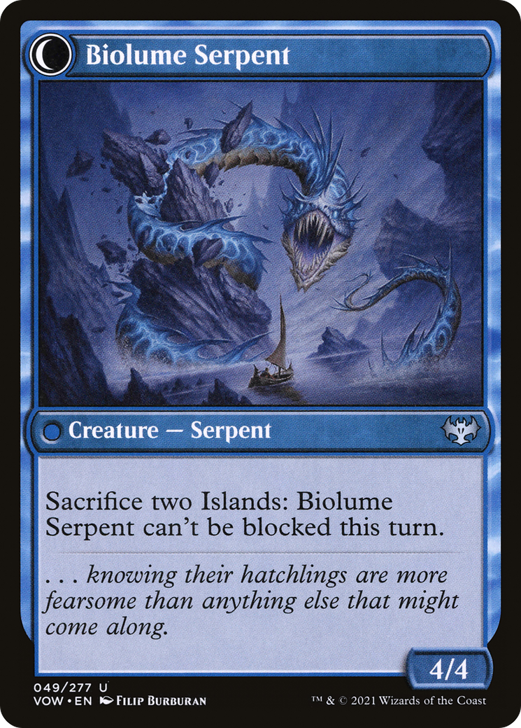 Biolume Egg // Biolume Serpent (VOW-049) - Innistrad: Crimson Vow: (Double Faced Transform) - Premium MTG Single from Wizards of the Coast - Just $0.08! Shop now at Game Crave Tournament Store