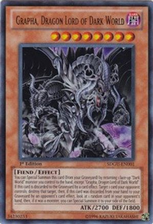 Grapha, Dragon Lord of Dark World (SDGU-EN001) - Structure Deck: Gates of the Underworld Unlimited - Premium Yugioh Single from Konami - Just $0.68! Shop now at Game Crave Tournament Store