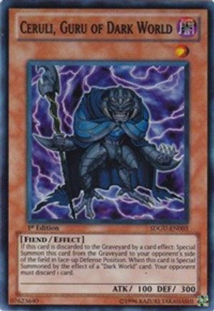 Ceruli, Guru of Dark World (SDGU-EN003) - Structure Deck: Gates of the Underworld Unlimited - Premium Yugioh Single from Konami - Just $0.29! Shop now at Game Crave Tournament Store