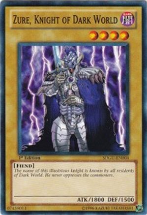 Zure, Knight of Dark World (SDGU-EN004) - Structure Deck: Gates of the Underworld 1st Edition - Premium Yugioh Single from Konami - Just $0.25! Shop now at Game Crave Tournament Store