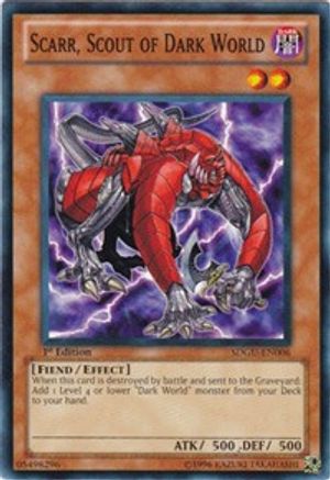Scarr, Scout of Dark World (SDGU-EN006) - Structure Deck: Gates of the Underworld Unlimited - Premium Yugioh Single from Konami - Just $0.08! Shop now at Game Crave Tournament Store