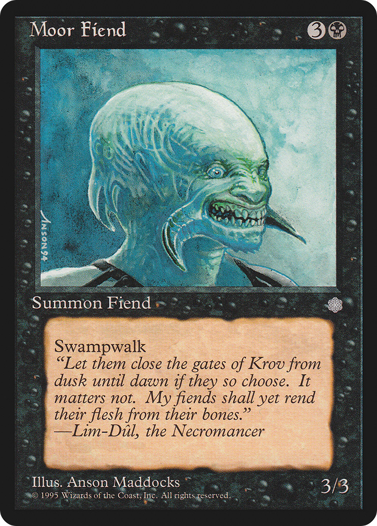 Moor Fiend (ICE-153) - Ice Age - Premium MTG Single from Wizards of the Coast - Just $0.25! Shop now at Game Crave Tournament Store