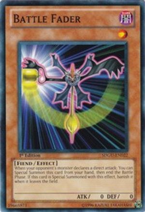 Battle Fader (SDGU-EN022) - Structure Deck: Gates of the Underworld 1st Edition - Premium Yugioh Single from Konami - Just $0.40! Shop now at Game Crave Tournament Store