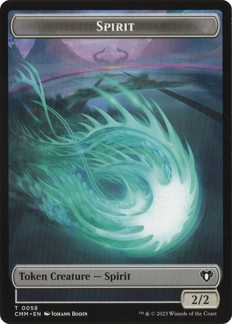 Spirit (TCMM-058) - Commander Masters Tokens - Premium MTG Single from Wizards of the Coast - Just $0! Shop now at Game Crave Tournament Store