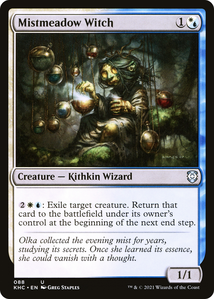 Mistmeadow Witch (KHC-088) - Kaldheim Commander - Premium MTG Single from Wizards of the Coast - Just $0.25! Shop now at Game Crave Tournament Store