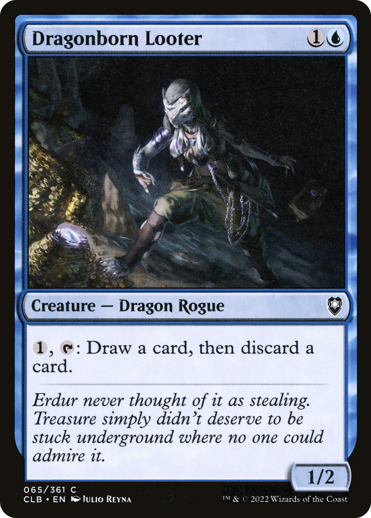 Dragonborn Looter (CLB-065) - Commander Legends: Battle for Baldur's Gate Foil - Premium MTG Single from Wizards of the Coast - Just $0.08! Shop now at Game Crave Tournament Store
