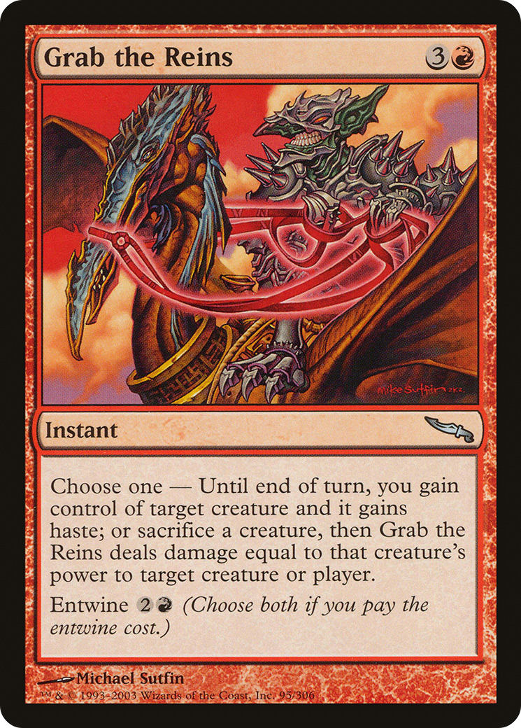 Grab the Reins (MRD-095) - Mirrodin - Premium MTG Single from Wizards of the Coast - Just $0.08! Shop now at Game Crave Tournament Store
