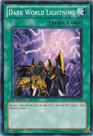 Dark World Lightning (SDGU-EN024) - Structure Deck: Gates of the Underworld 1st Edition - Premium Yugioh Single from Konami - Just $0.25! Shop now at Game Crave Tournament Store