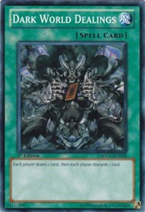 Dark World Dealings (SDGU-EN026) - Structure Deck: Gates of the Underworld Unlimited - Premium Yugioh Single from Konami - Just $0.28! Shop now at Game Crave Tournament Store