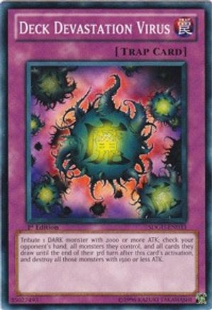 Deck Devastation Virus (SDGU-EN033) - Structure Deck: Gates of the Underworld 1st Edition - Premium Yugioh Single from Konami - Just $0.25! Shop now at Game Crave Tournament Store