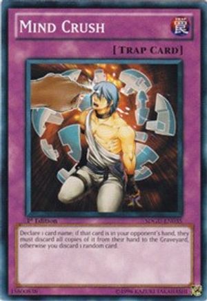 Mind Crush (SDGU-EN035) - Structure Deck: Gates of the Underworld 1st Edition - Premium Yugioh Single from Konami - Just $0.26! Shop now at Game Crave Tournament Store