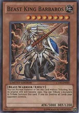 Beast King Barbaros (CT08-EN005) - 2011 Collectors Tins Limited - Premium Yugioh Single from Konami - Just $0.53! Shop now at Game Crave Tournament Store