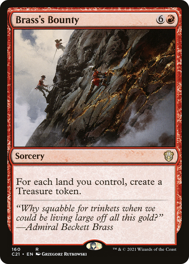 Brass's Bounty (C21-160) - Commander 2021 - Premium MTG Single from Wizards of the Coast - Just $0.26! Shop now at Game Crave Tournament Store