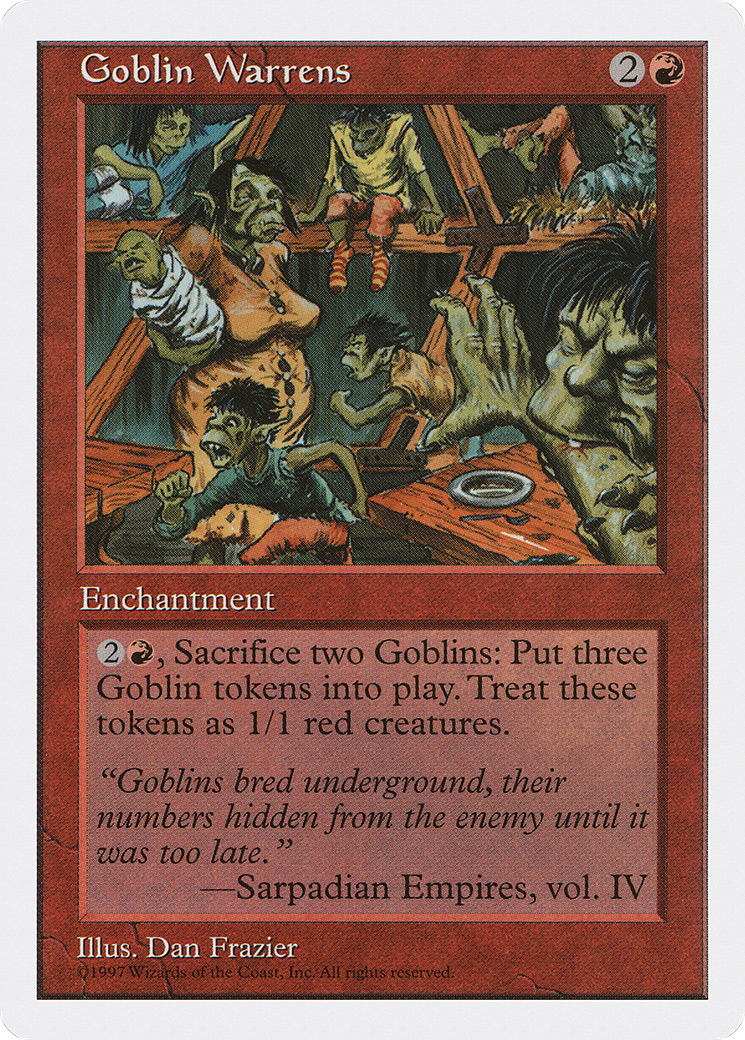 Goblin Warrens (5ED-238) - Fifth Edition - Premium MTG Single from Wizards of the Coast - Just $0.74! Shop now at Game Crave Tournament Store